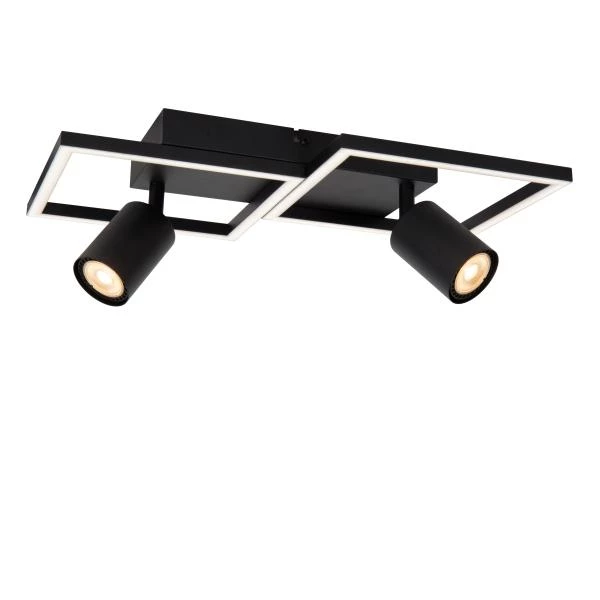Lucide ARIANNE - Flush ceiling light - LED - 2xGU10 - Black - detail 1